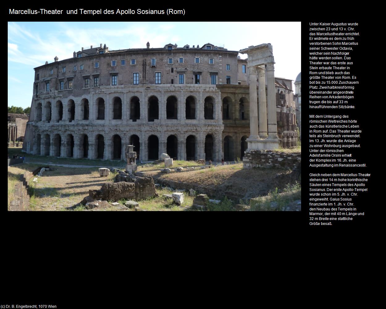 Marcellus-Theater und Tempel des Apollo Sosianus  (Rom-04-Forum Romanum und Umgebung) in ROM