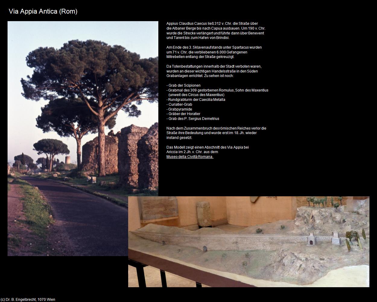 Via Appia Antica  (Rom-06-Katakomben an der Via Appia) in ROM(c)B.Engelbrecht