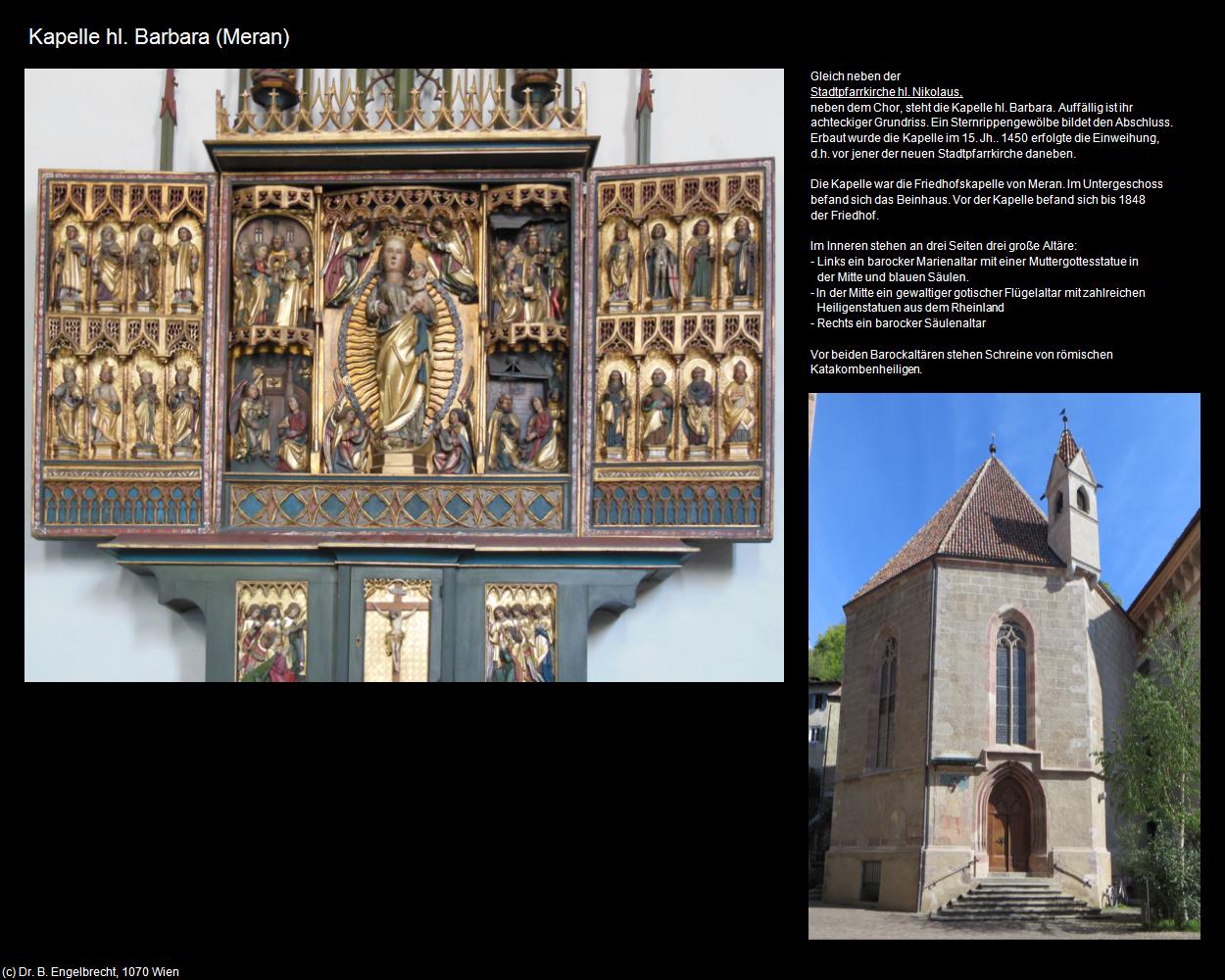 Kapelle hl. Barbara  (Meran/Merano) in Kulturatlas-SÜDTIROL(c)B.Engelbrecht