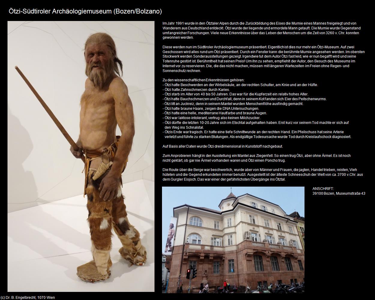 Ötzi-Südtiroler Archäologiemuseum (Bozen/Bolzano) in Kulturatlas-SÜDTIROL