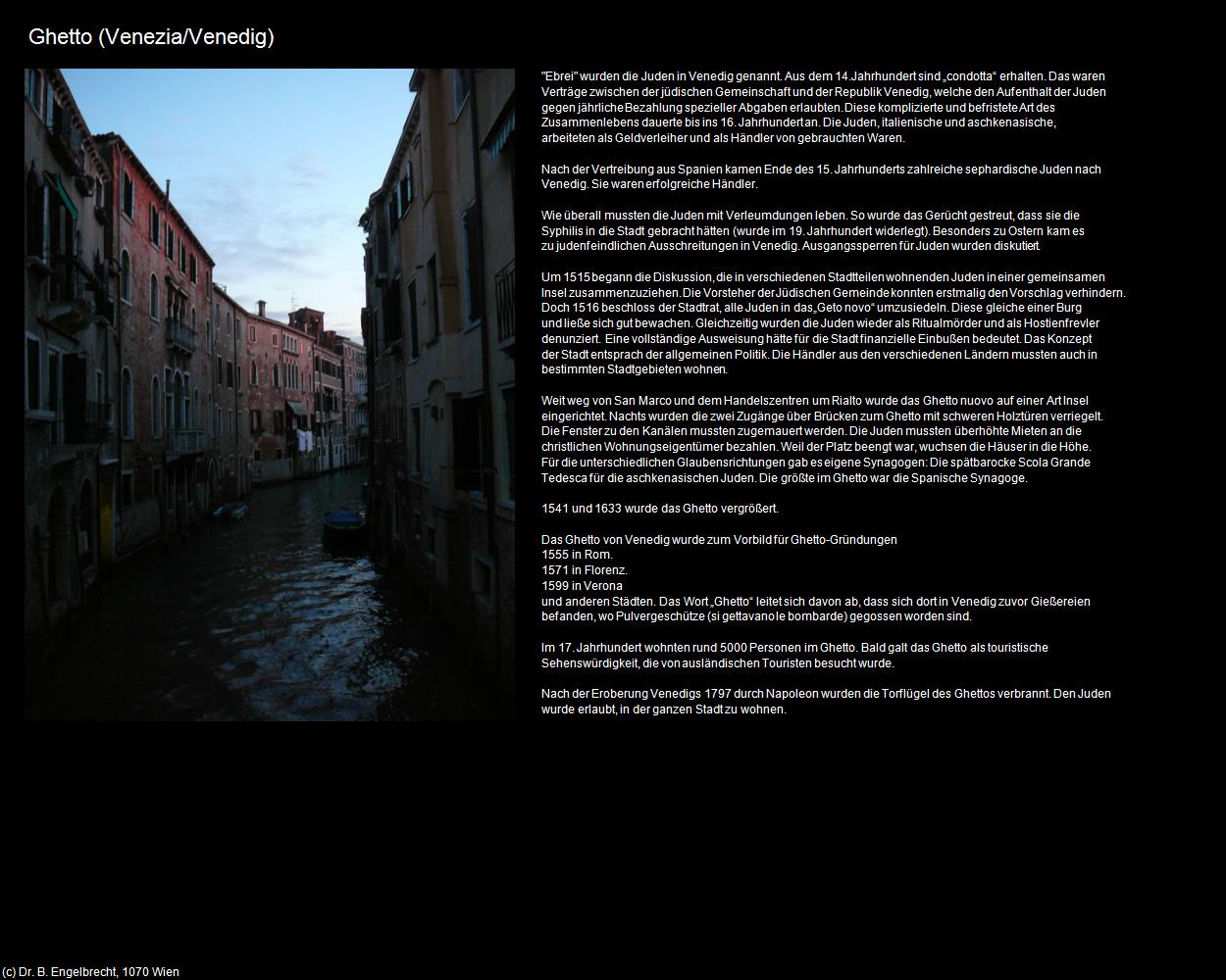 Ghetto (Venedig/Venezia) in Kulturatlas-VENEDIG