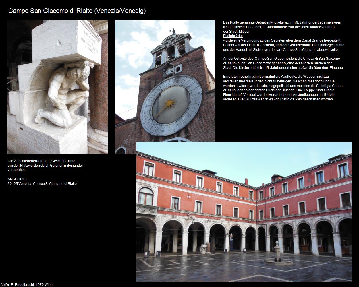 Campo San Giacomo di Rialto (Venedig/Venezia) in Kulturatlas-VENEDIG(c)B.Engelbrecht