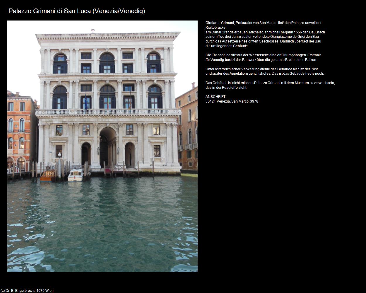 Palazzo Grimani di San Luca (Venedig/Venezia) in Kulturatlas-VENEDIG(c)B.Engelbrecht