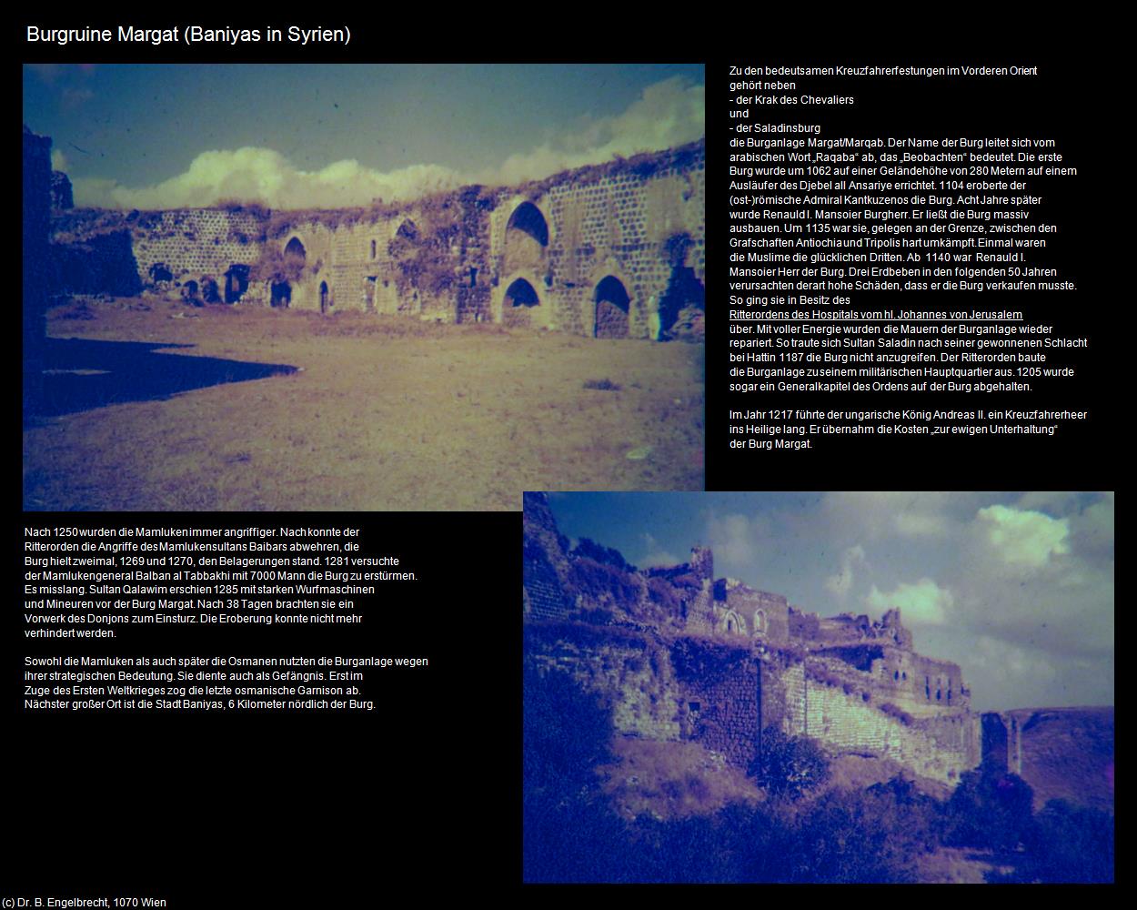 Burgruine Margat (Baniyas (SYR)) in Kulturatlas-JORDANIEN-SYRIEN-LIBANON(c)B.Engelbrecht