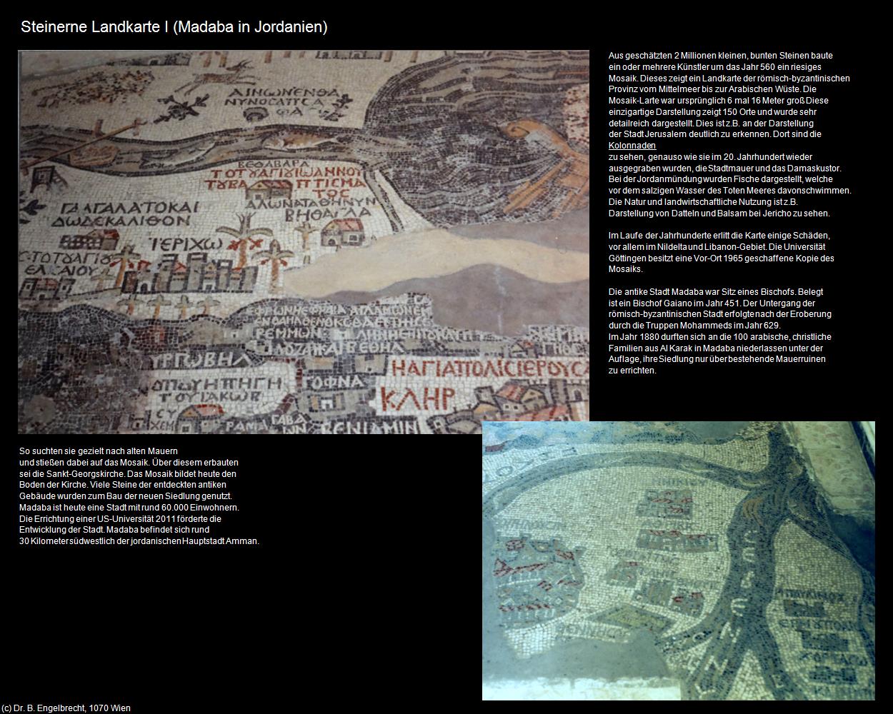 Steinerne Landkarte I (Madaba (JOR)) in Kulturatlas-JORDANIEN-SYRIEN-LIBANON(c)B.Engelbrecht