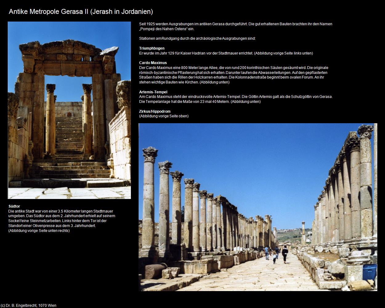 Antike Metropole Gerasa II (Jerash (JOR)) in Kulturatlas-JORDANIEN-SYRIEN-LIBANON