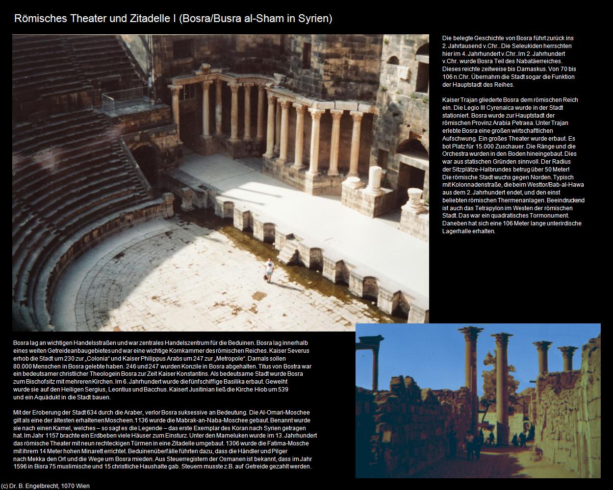 Römisches Theater und Zitadelle I (Bosra/Busra al-Sham (SYR)) in Kulturatlas-JORDANIEN-SYRIEN-LIBANON