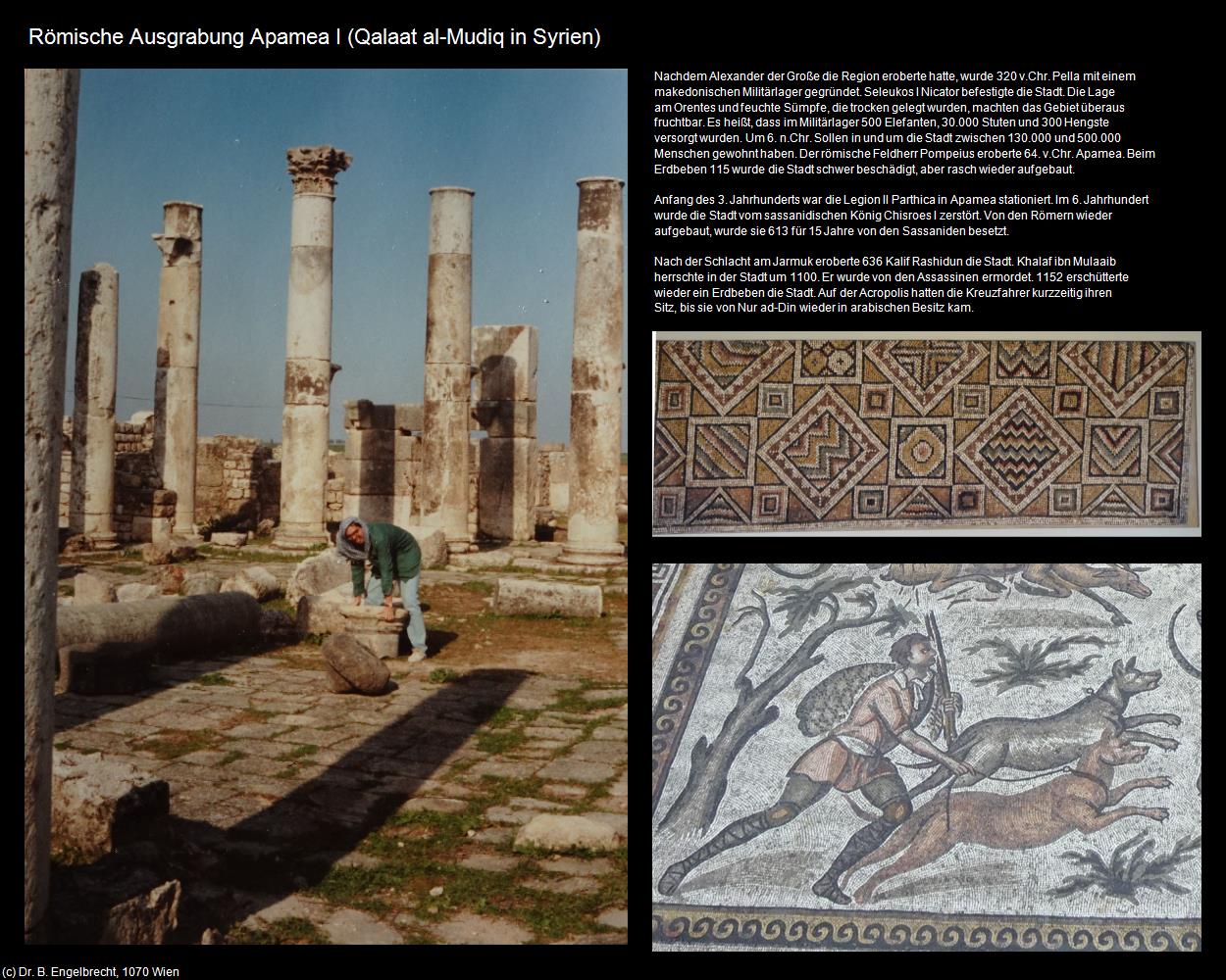 Römische Ausgrabung Apamea I (Qalaat al-Mudiq (SYR)) in Kulturatlas-JORDANIEN-SYRIEN-LIBANON