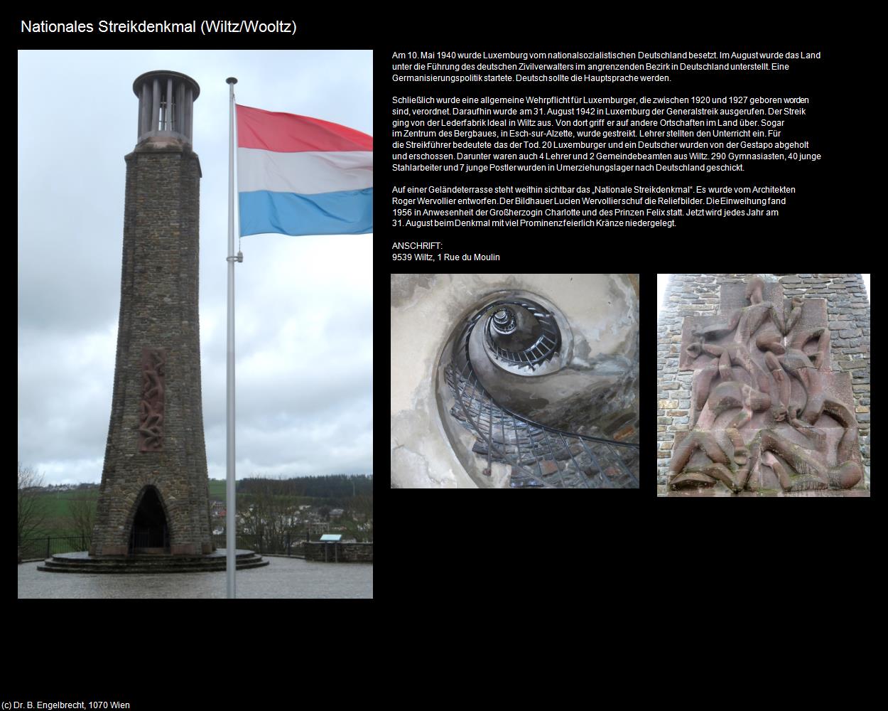 Nationales Streikdenkmal (Wiltz/Wooltz) in LUXEMBURG