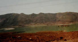 Wadi Ziz und der Staudamm Hassan Addakhil (Errachidia)