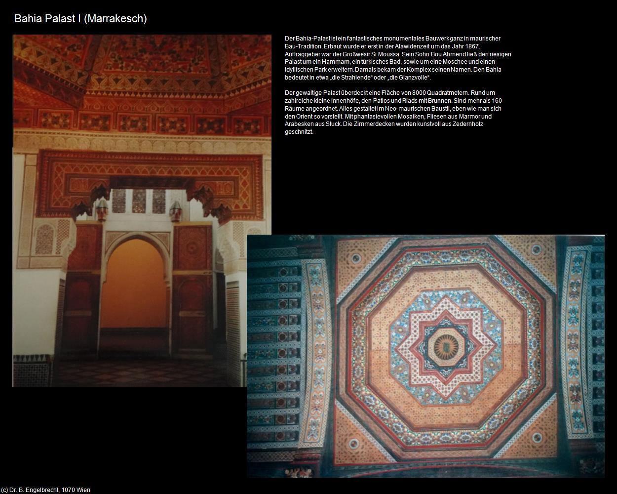 Bahia Palast I (Marrakesch/Tamazight) in Kulturatlas-MAROKKO