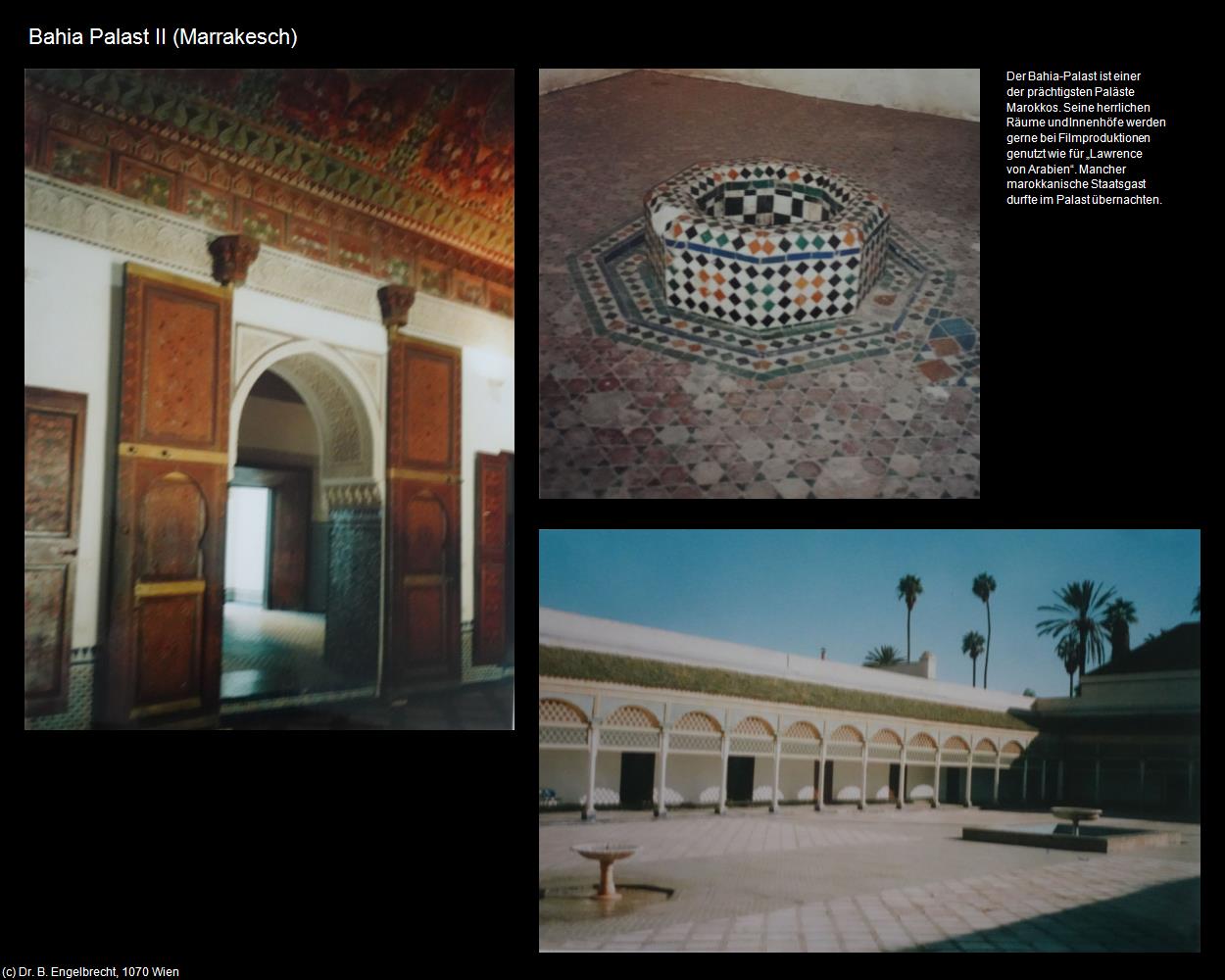 Bahia Palast II (Marrakesch/Tamazight) in Kulturatlas-MAROKKO