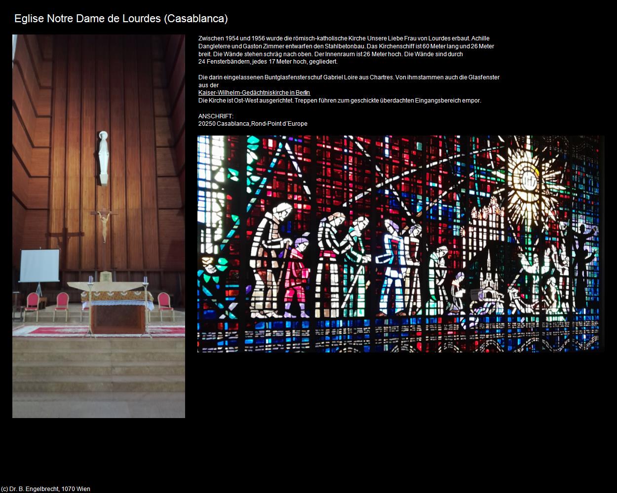 Eglise Notre Dame de Lourdes (Casablanca) in Kulturatlas-MAROKKO(c)B.Engelbrecht