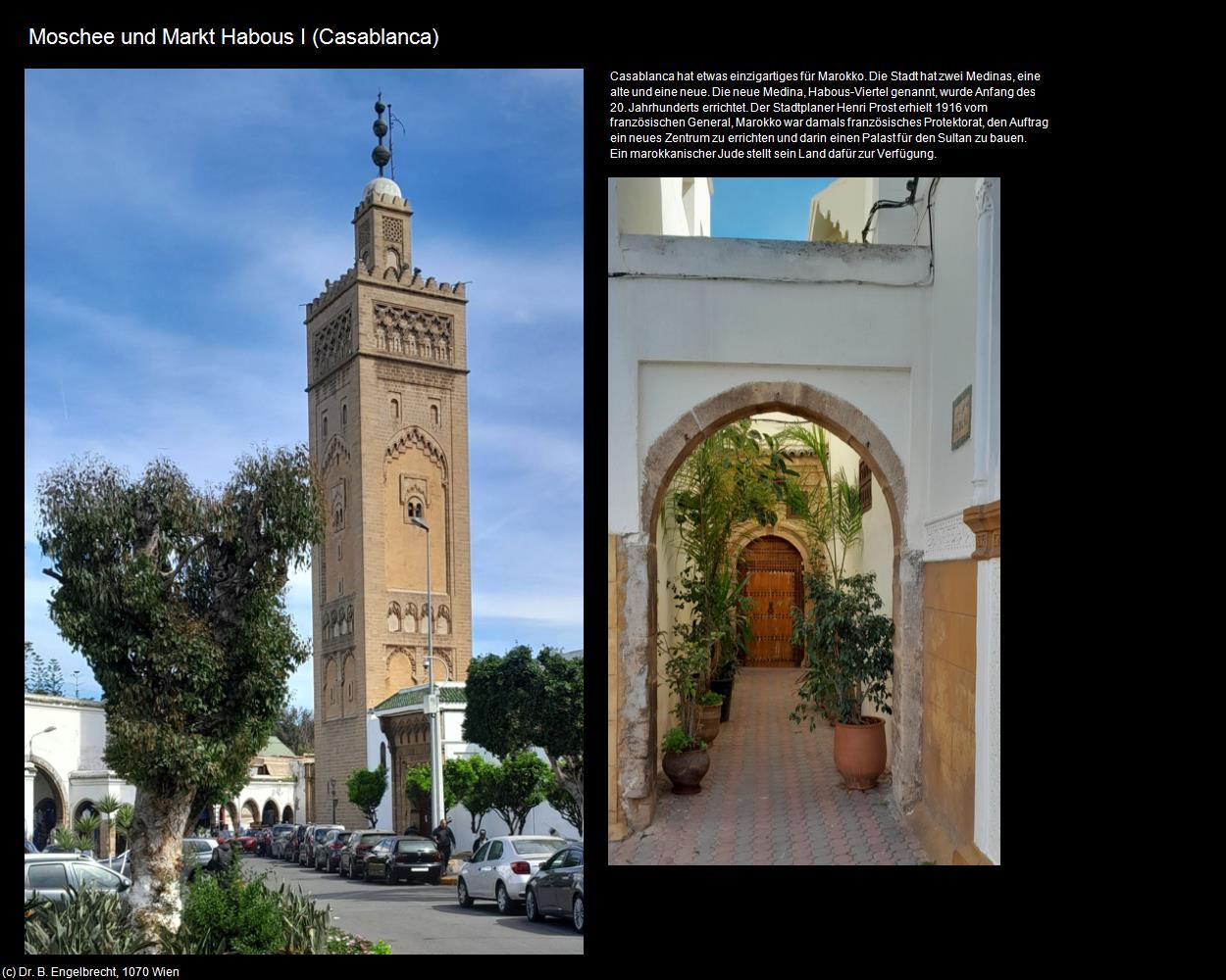 Moschee und Markt Habous I (Casablanca) in Kulturatlas-MAROKKO