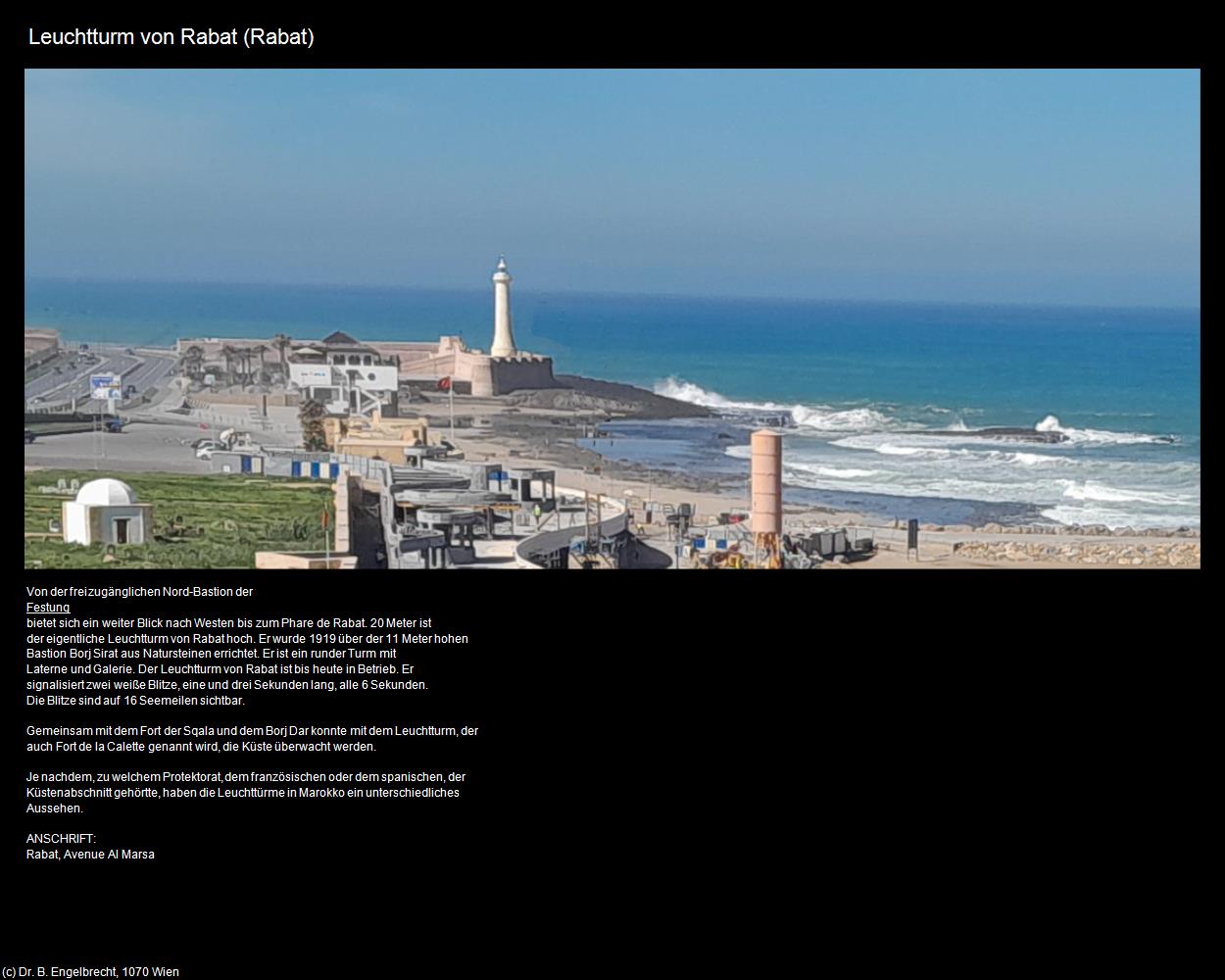 Leuchtturm von Rabat (Rabat) in Kulturatlas-MAROKKO(c)B.Engelbrecht