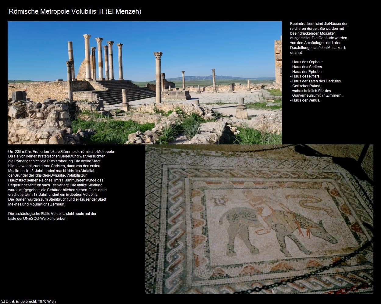 Römische Metropole Volubilis III (El Menzeh) in Kulturatlas-MAROKKO