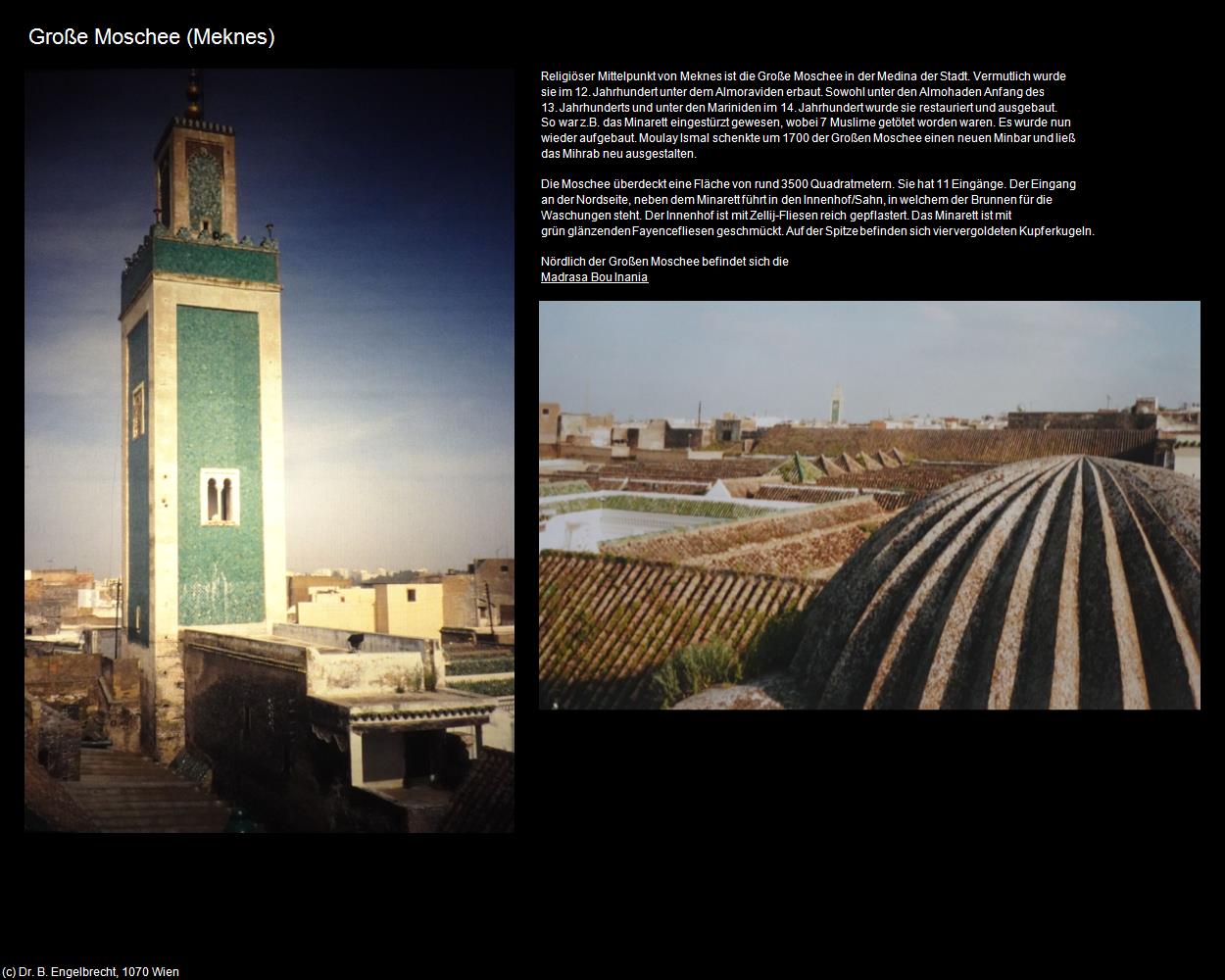 Große Moschee (Meknes) in Kulturatlas-MAROKKO(c)B.Engelbrecht