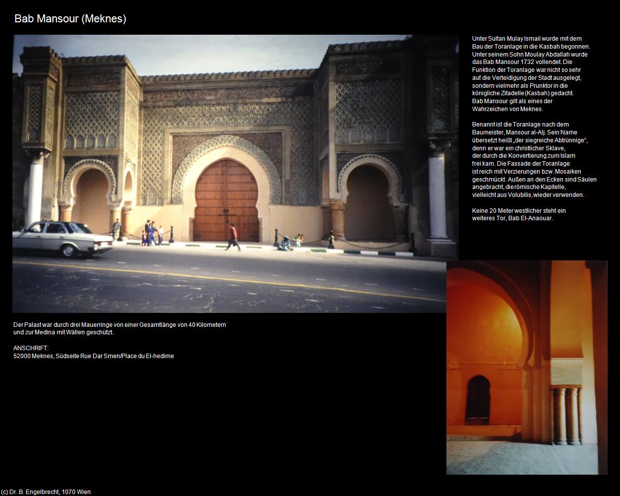 Bab Mansour (Meknes) in Kulturatlas-MAROKKO