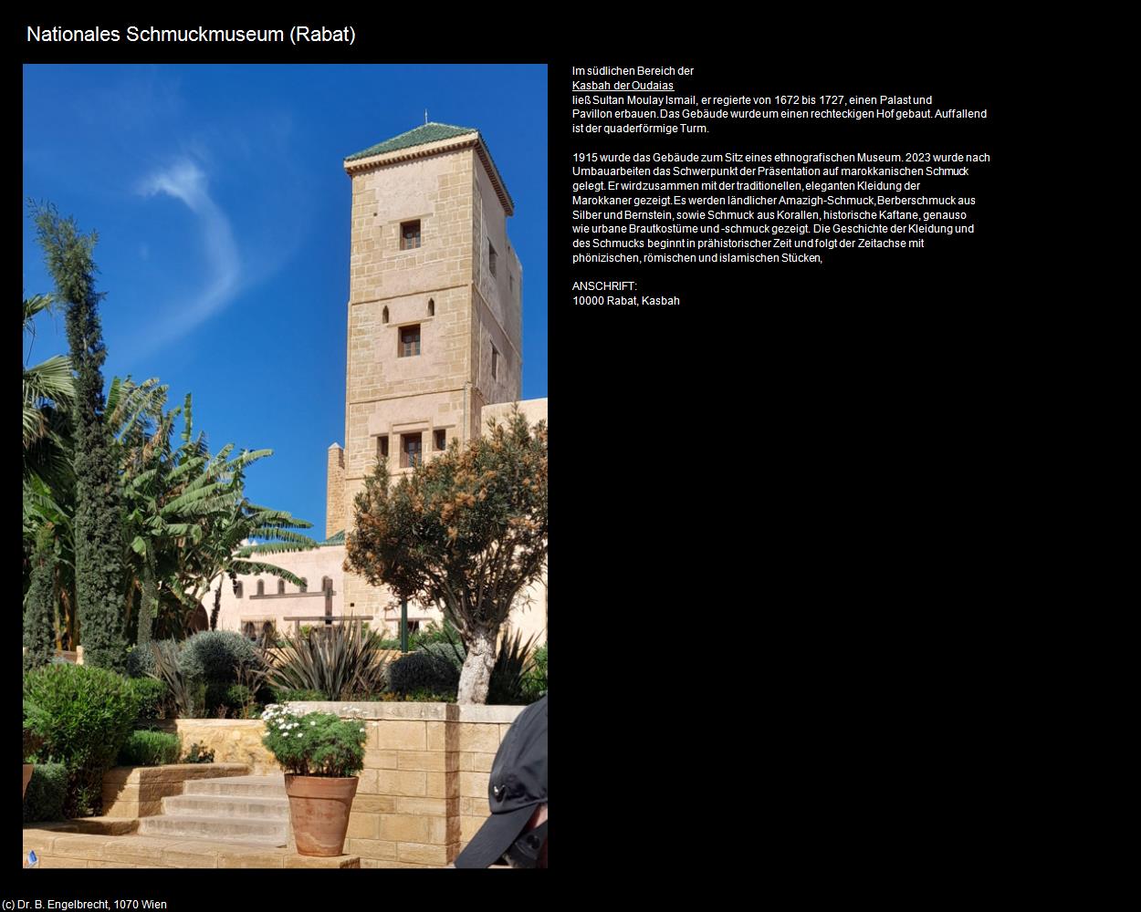 Nationales Schmuckmuseum (Rabat) in Kulturatlas-MAROKKO(c)B.Engelbrecht