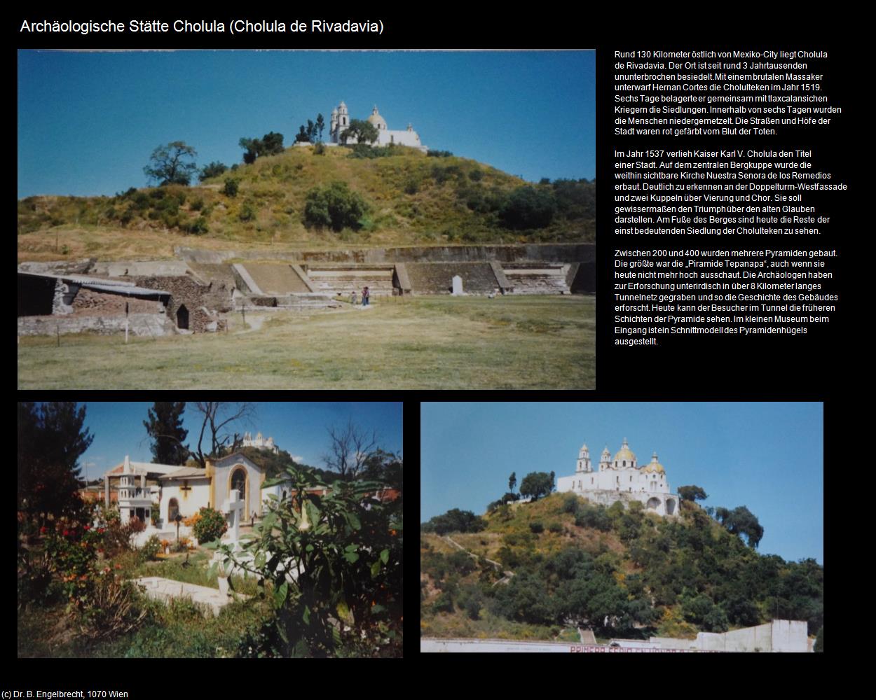 Archäologische Stätte Cholula (Cholula de Rivadavia) in Kulturatlas-MEXIKO