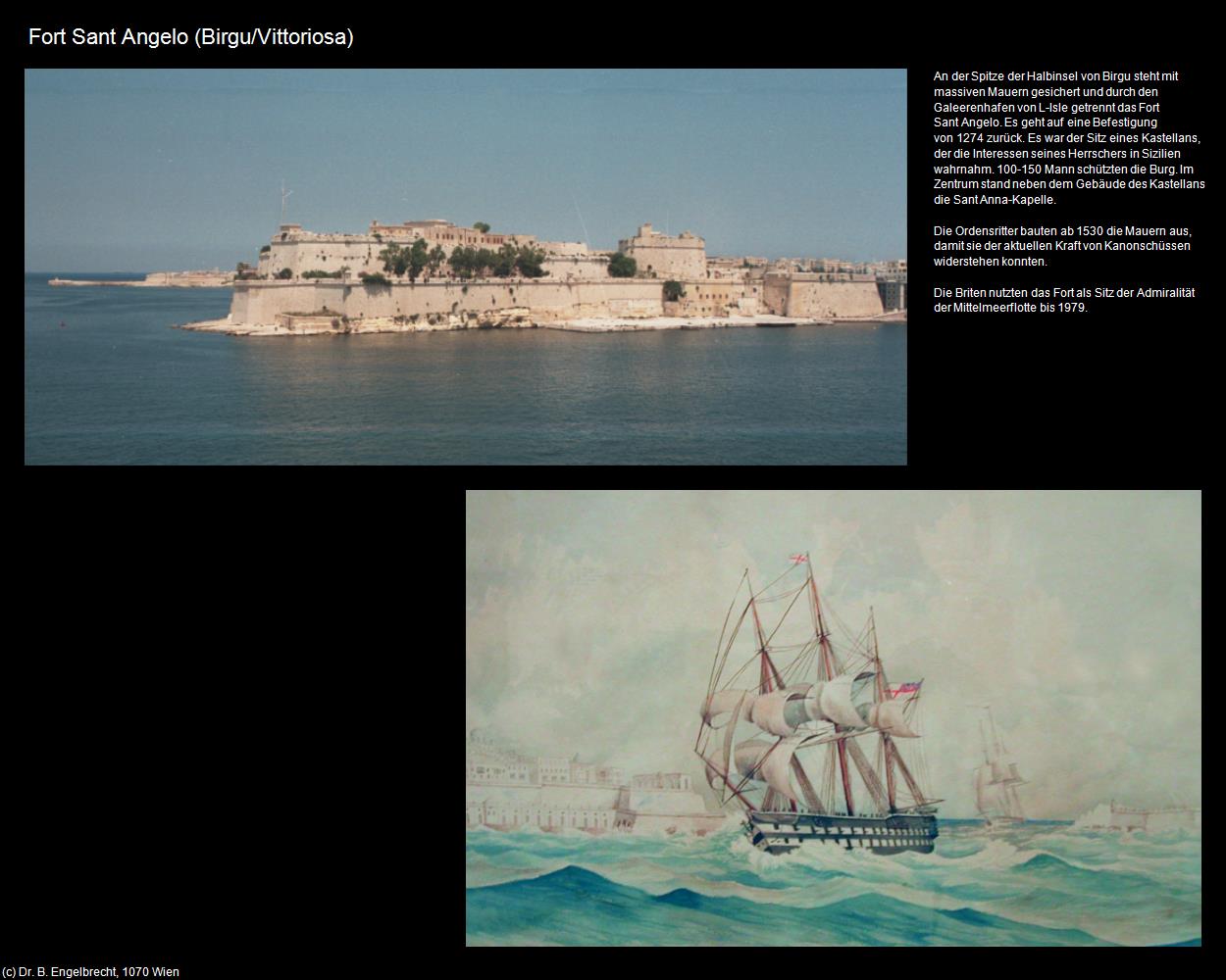 Fort St. Angelo (Birgu/Vittoriosa auf Malta) in Malta - Perle im Mittelmeer
