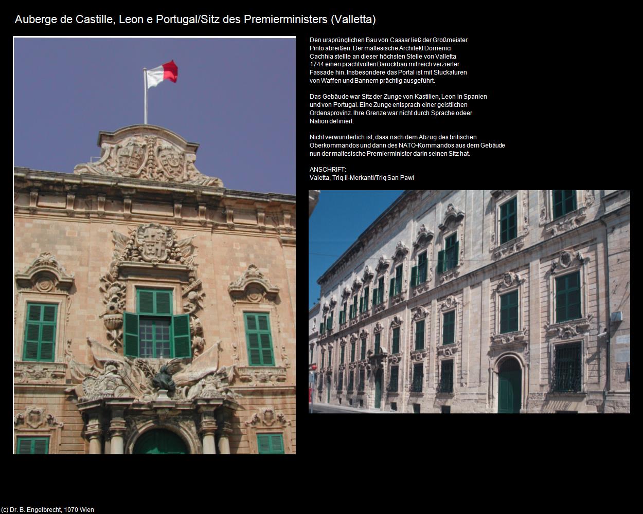 Auberge de Castille-Leon-Portugal/Sitz des Premierminsters (Valletta auf Malta) in Malta - Perle im Mittelmeer