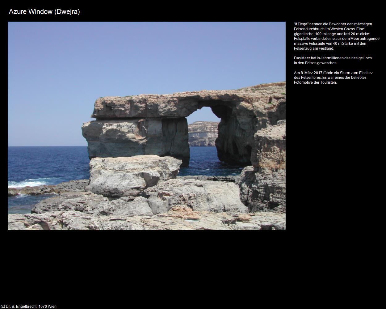 Collapsed Azure Window (Dwerja auf Gozo) in Malta - Perle im Mittelmeer