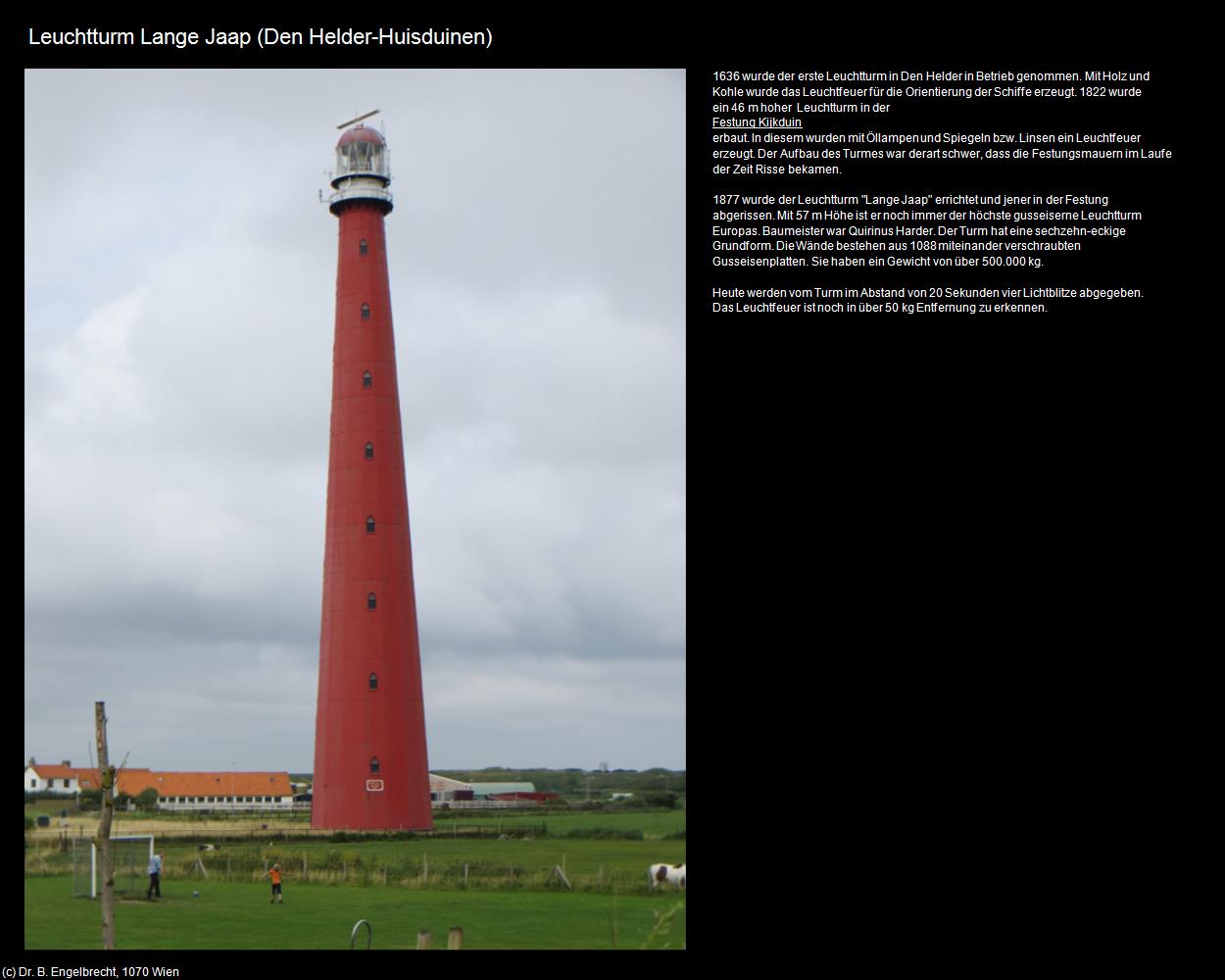 Leuchtturm Lange Jaap (Huisduinen) (Den Helder) in Kulturatlas-NIEDERLANDE(c)B.Engelbrecht