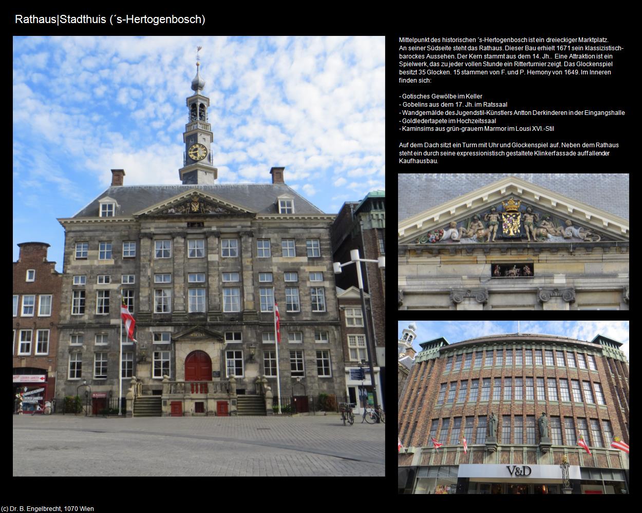 Rathaus|Stadthuis (‘s-Hertogenbosch) in Kulturatlas-NIEDERLANDE