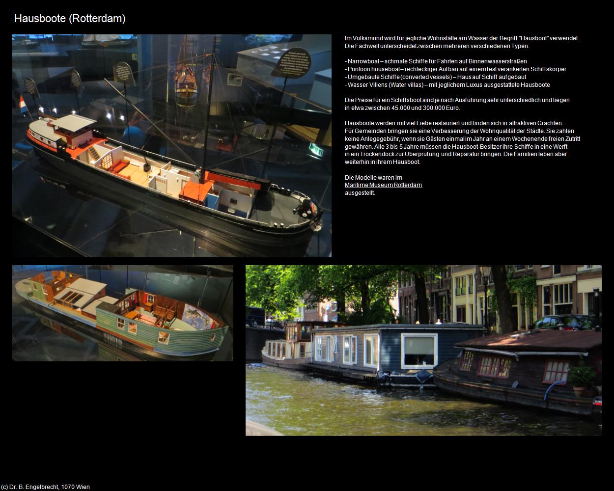 Hausboote (Rotterdam) in Kulturatlas-NIEDERLANDE(c)B.Engelbrecht