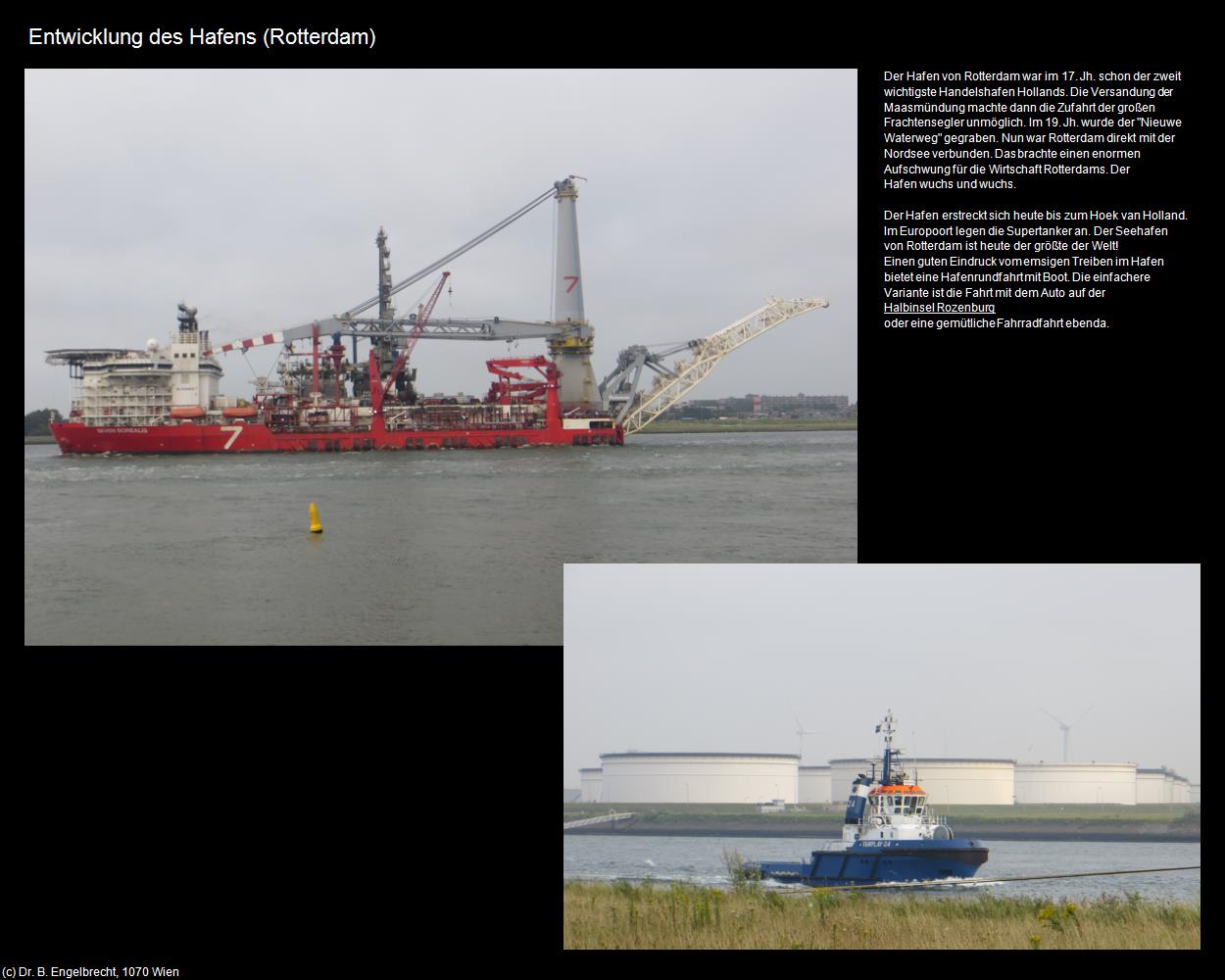 Entwicklung des Hafens  (Rotterdam) in Kulturatlas-NIEDERLANDE(c)B.Engelbrecht