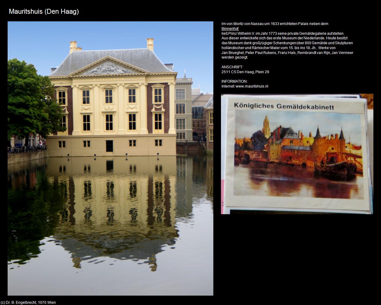 Mauritshuis (Den Haag) in Kulturatlas-NIEDERLANDE(c)B.Engelbrecht