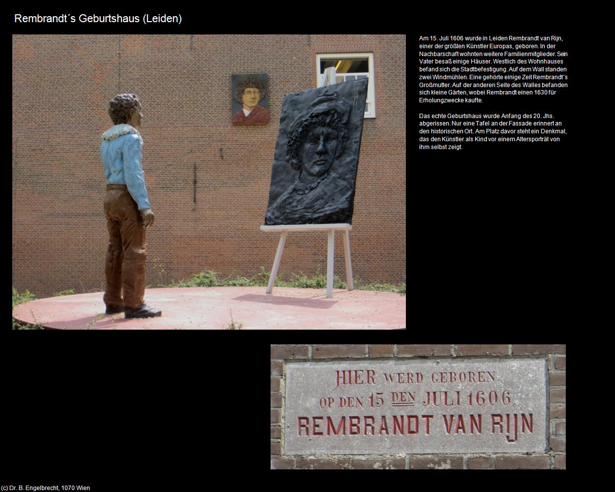 Rembrandt‘s Geburtshaus (Leiden) in Kulturatlas-NIEDERLANDE
