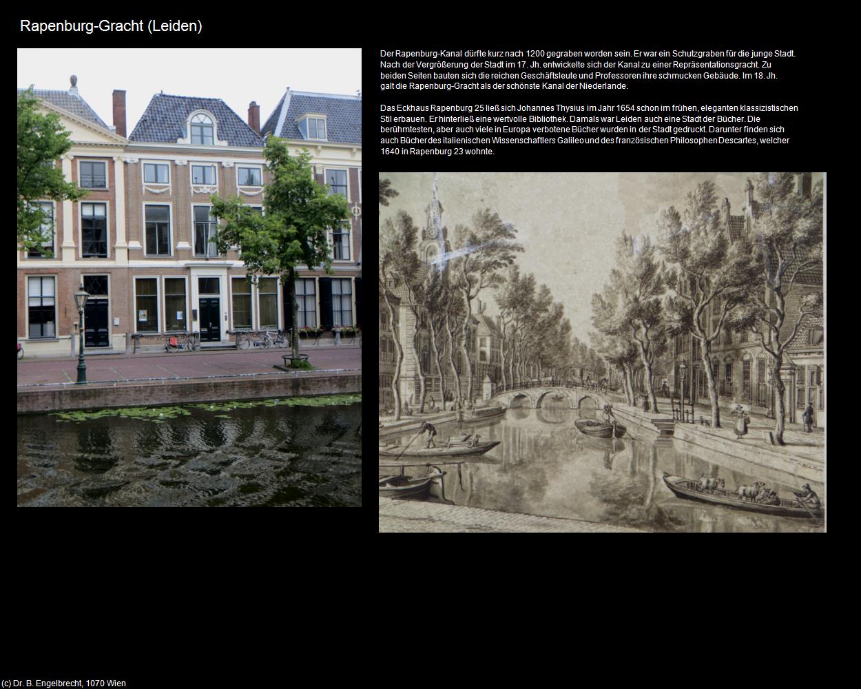 Rapenburg-Gracht (Leiden) in Kulturatlas-NIEDERLANDE