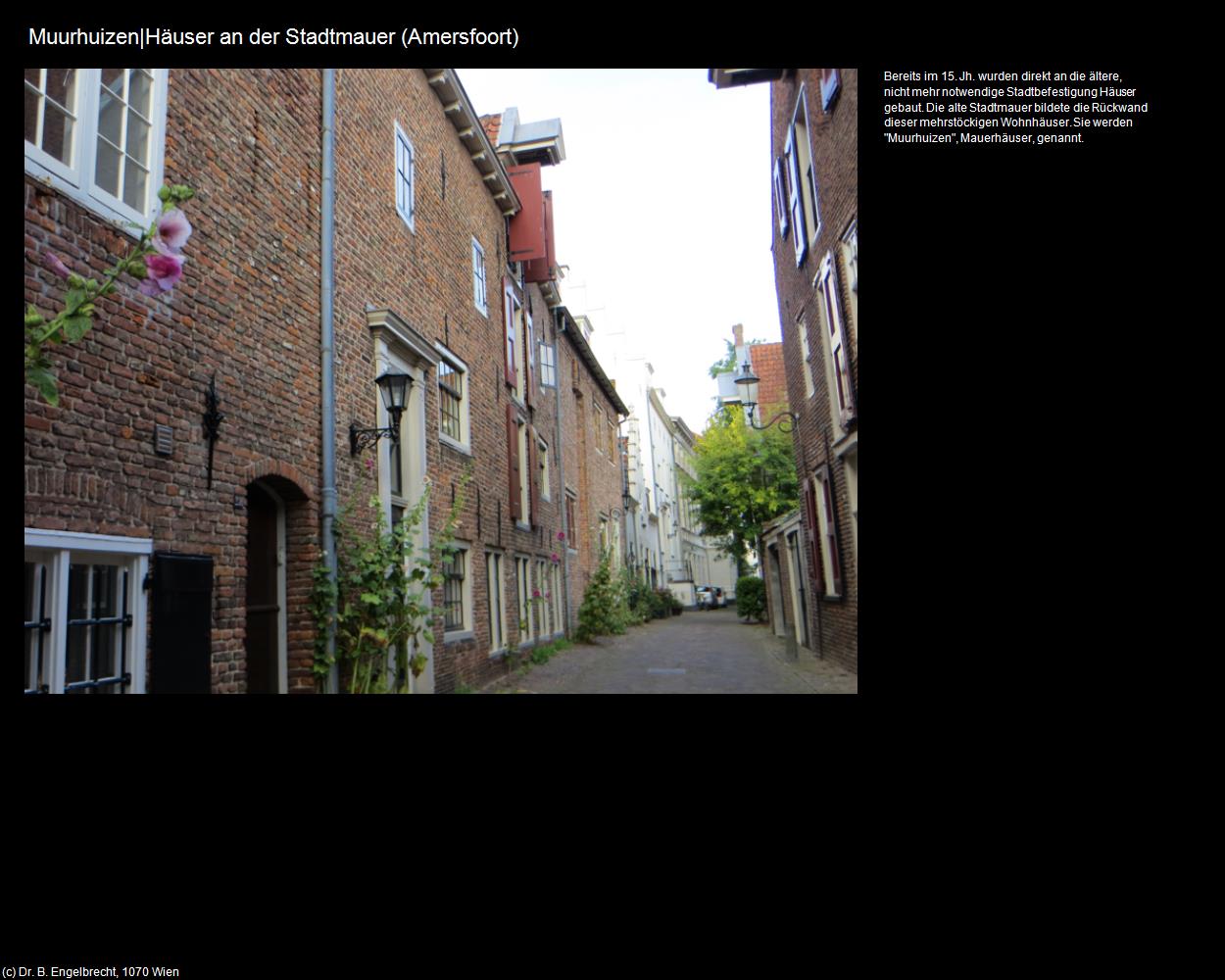 Muurhuizen|Häuser an der Stadtmauer (Amersfoort ) in Kulturatlas-NIEDERLANDE