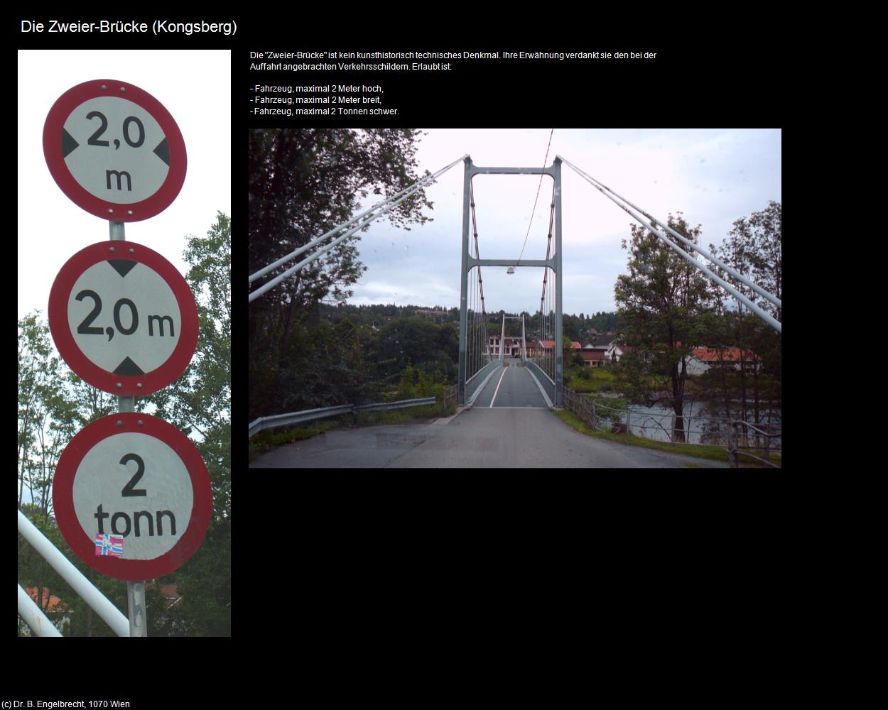 Die Zweier-Brücke (Kongsberg) in Kulturatlas-REISE nach NORWEGEN