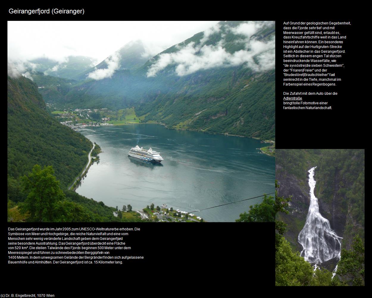 Geirangerfjord (Geiranger) in Kulturatlas-REISE nach NORWEGEN(c)B.Engelbrecht