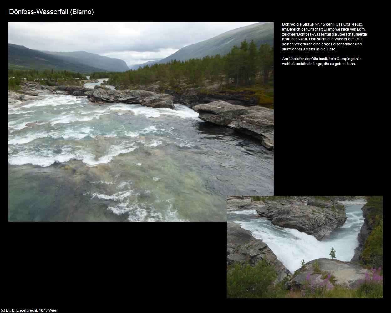 Dönfoss-Wasserfall  (Bismo) in Kulturatlas-REISE nach NORWEGEN