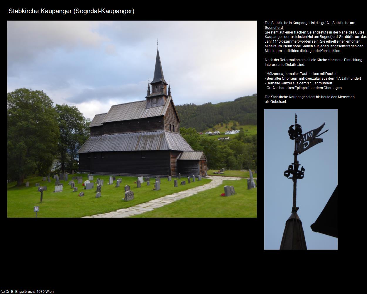 Stabkirche Kaupanger (Sogndal) in Kulturatlas-REISE nach NORWEGEN(c)B.Engelbrecht