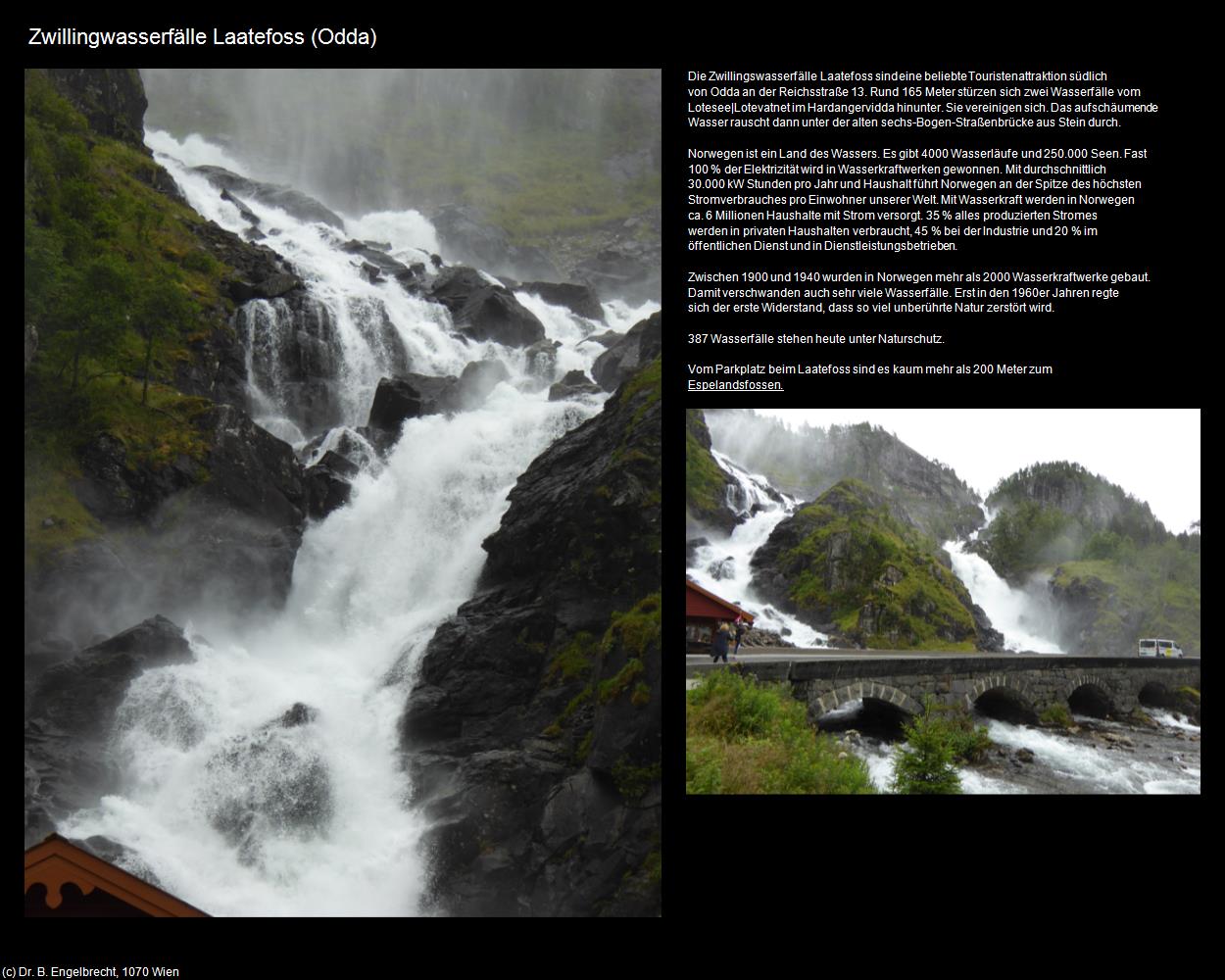 Zwillingwasserfälle Laatefoss (Odda) in Kulturatlas-REISE nach NORWEGEN(c)B.Engelbrecht
