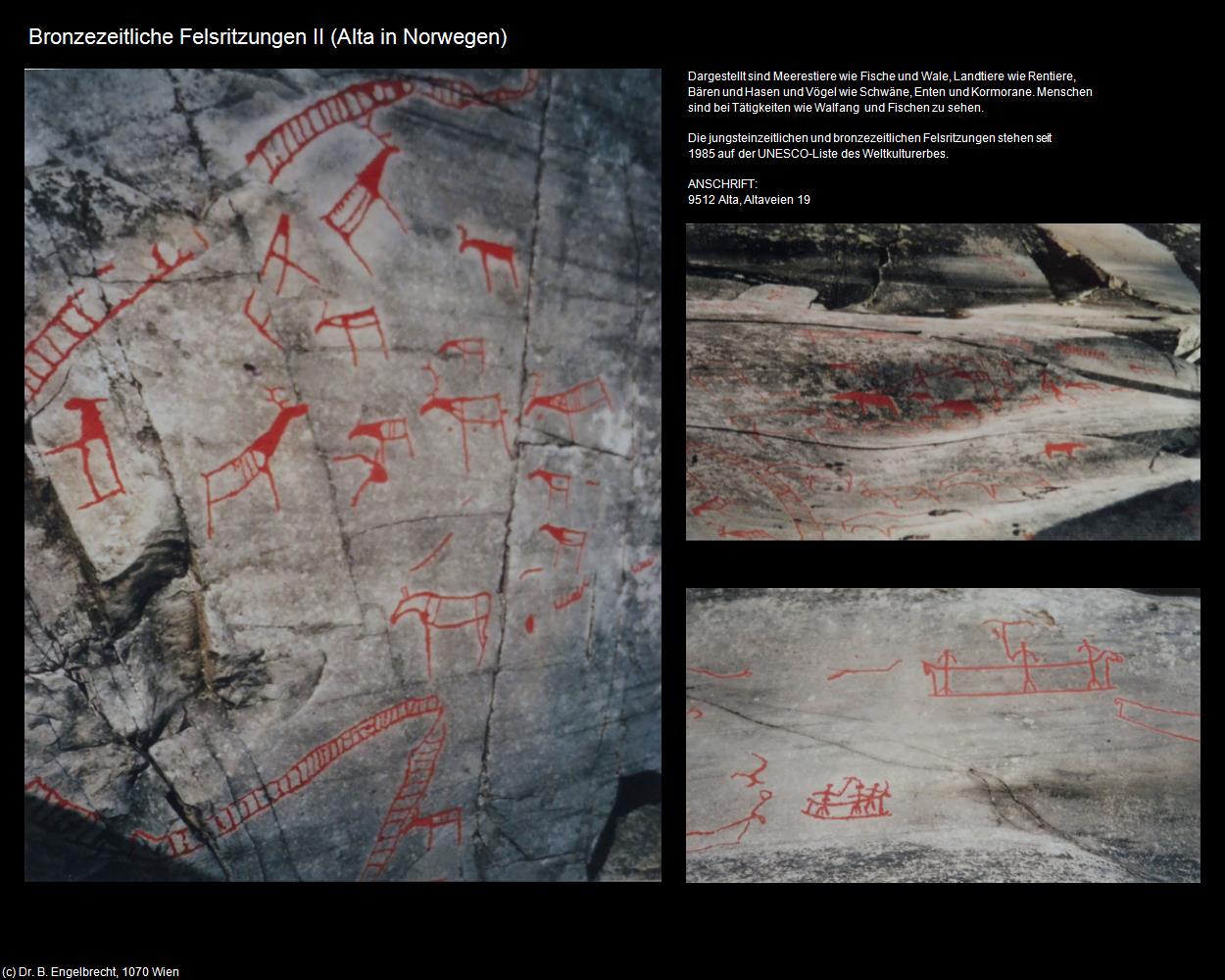 Bronzezeitliche Felsritzungen II (Alta in Norwegen) in Kulturatlas-NORWEGEN