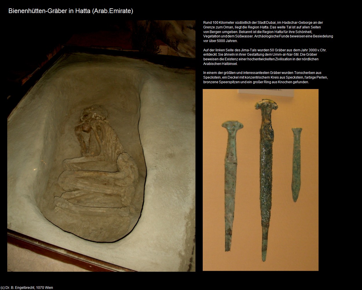 Bienenhütten-Gräber in Hatta (Dubai-Stadt in Arab.Emirate) in Kulturatlas-Arab.Emirate+Oman