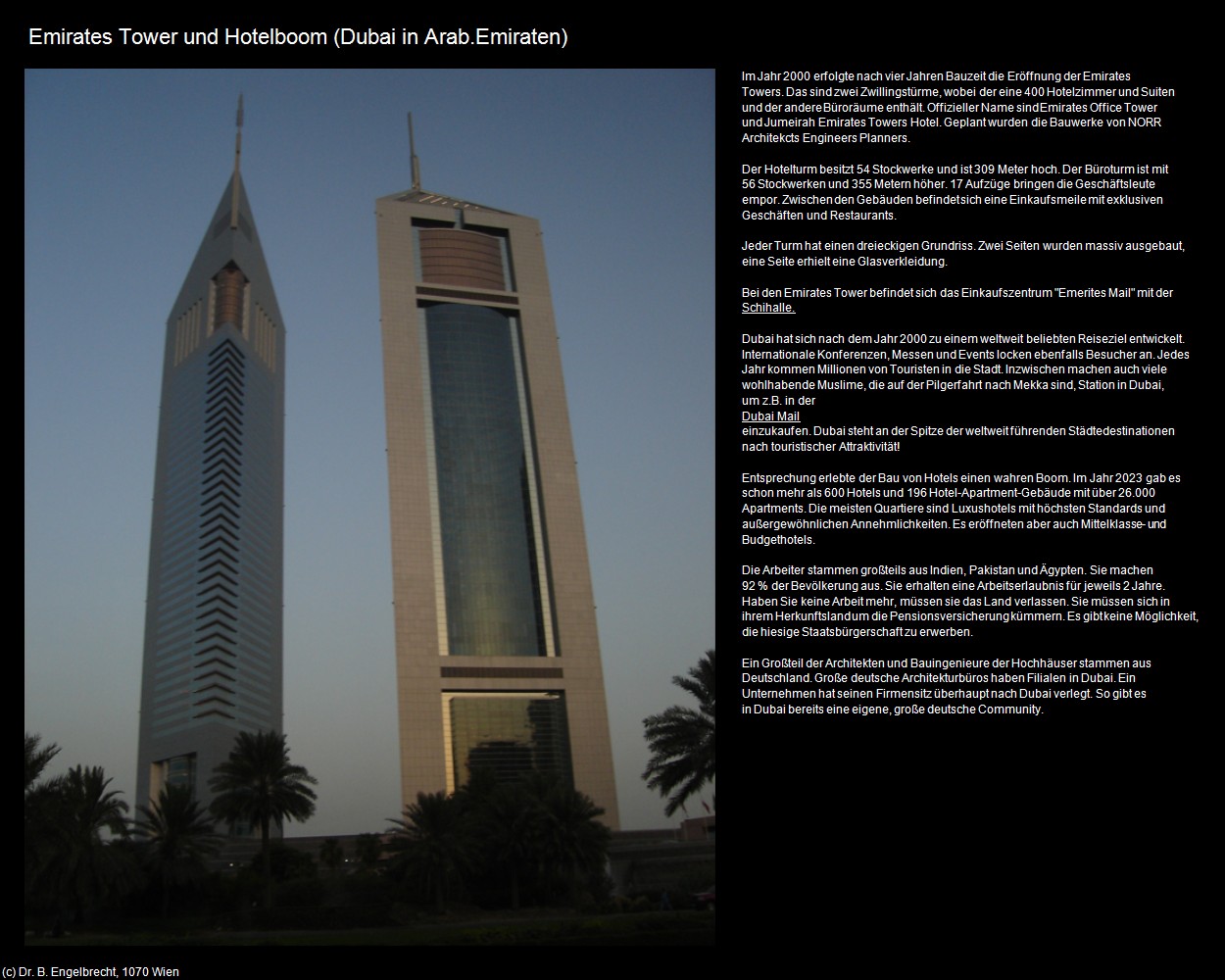 Emirates Tower (Dubai-Stadt in Arab.Emirate) in Kulturatlas-Arab.Emirate+Oman(c)B.Engelbrecht