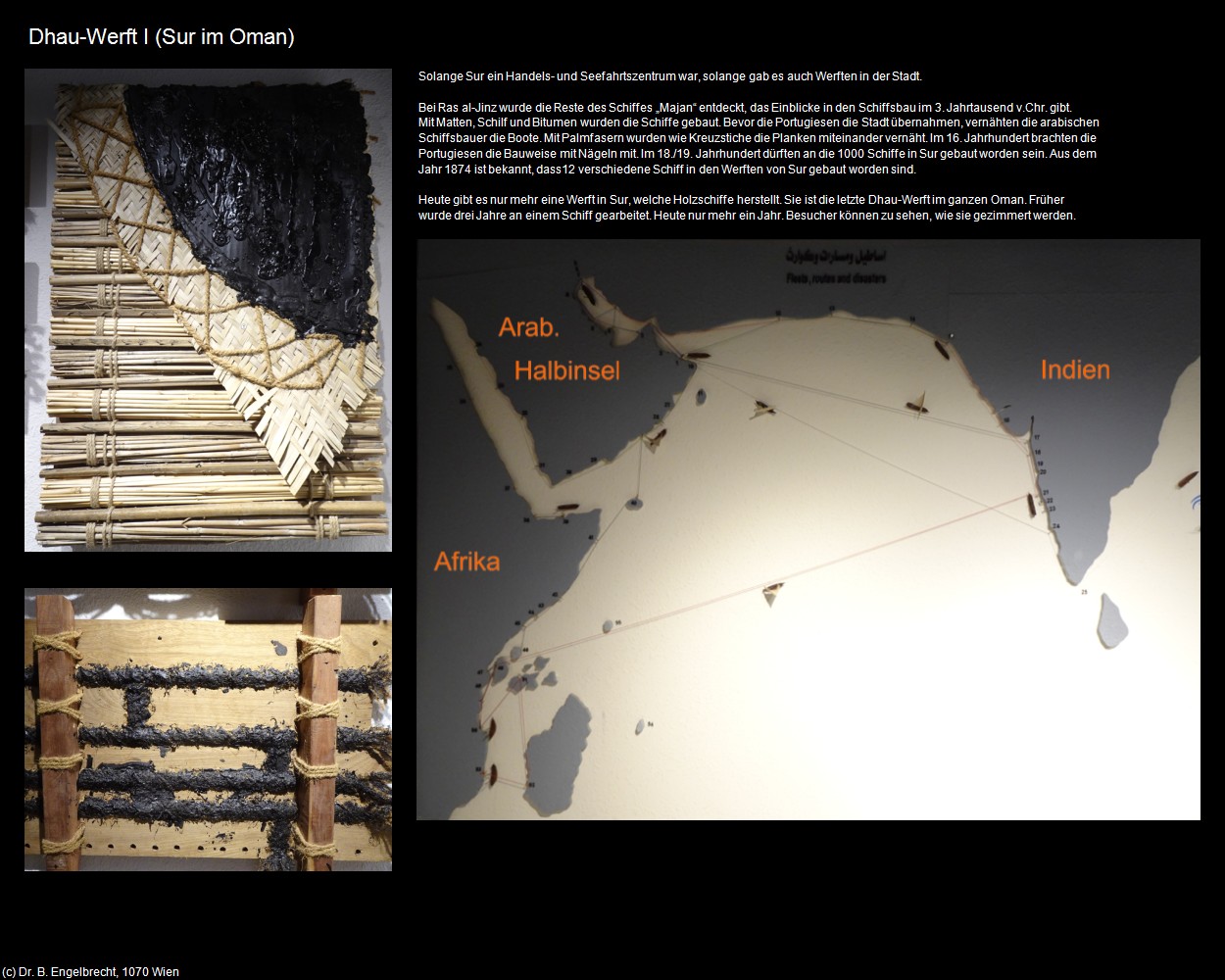 Dhau-Werft I (Sur im Oman) in Kulturatlas-Arab.Emirate+Oman