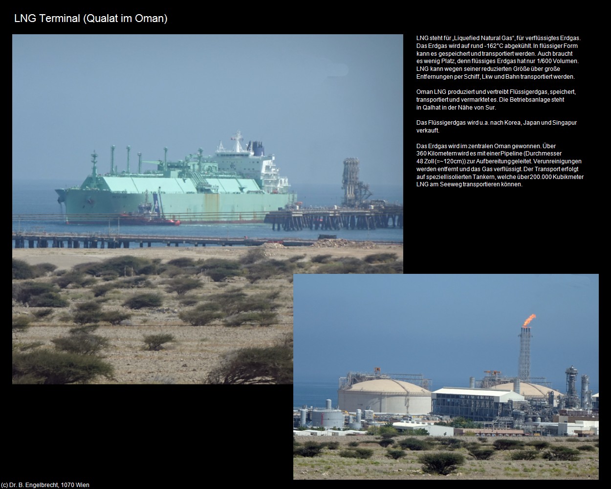 LNG Terminal (Qualat im Oman) in Kulturatlas-Arab.Emirate+Oman