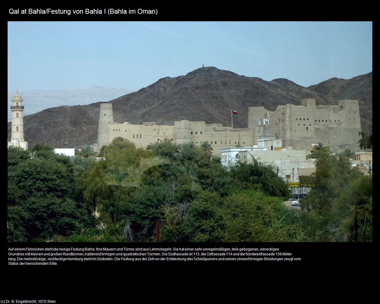 Festung von Bahla I (Bahla im Oman) in Kulturatlas-Arab.Emirate+Oman