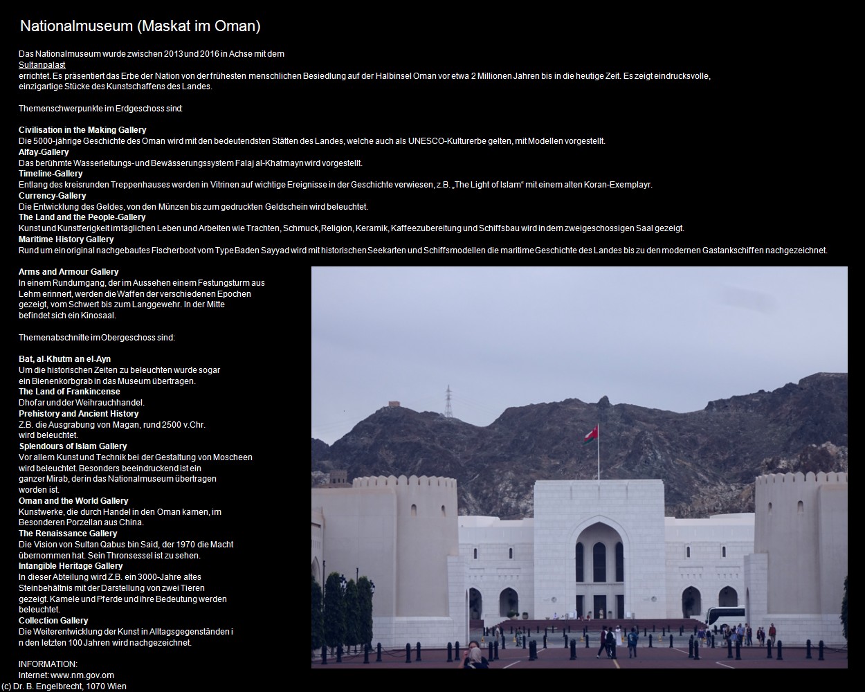 Nationalmuseum (Maskat im Oman) in Kulturatlas-Arab.Emirate+Oman(c)B.Engelbrecht