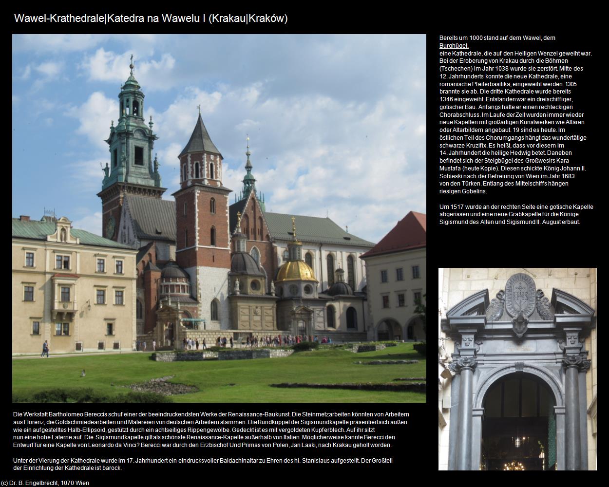 Wawel-Kathedrale I  (Krakau|Krakow) in POLEN-Galizien(c)B.Engelbrecht
