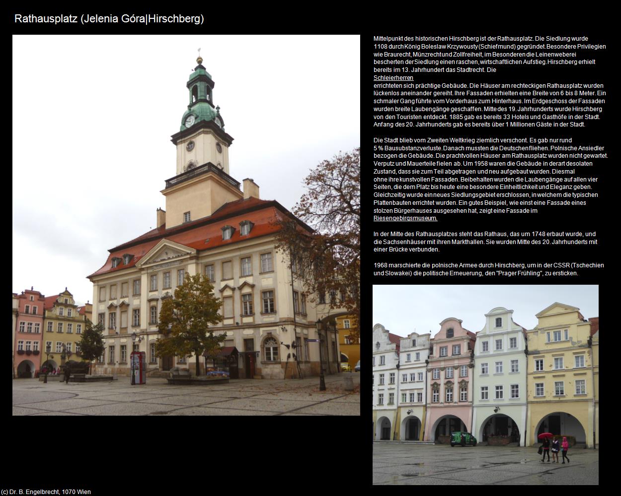 Rathausplatz (Jelenia Góra|Hirschberg) in POLEN-Schlesien(c)B.Engelbrecht