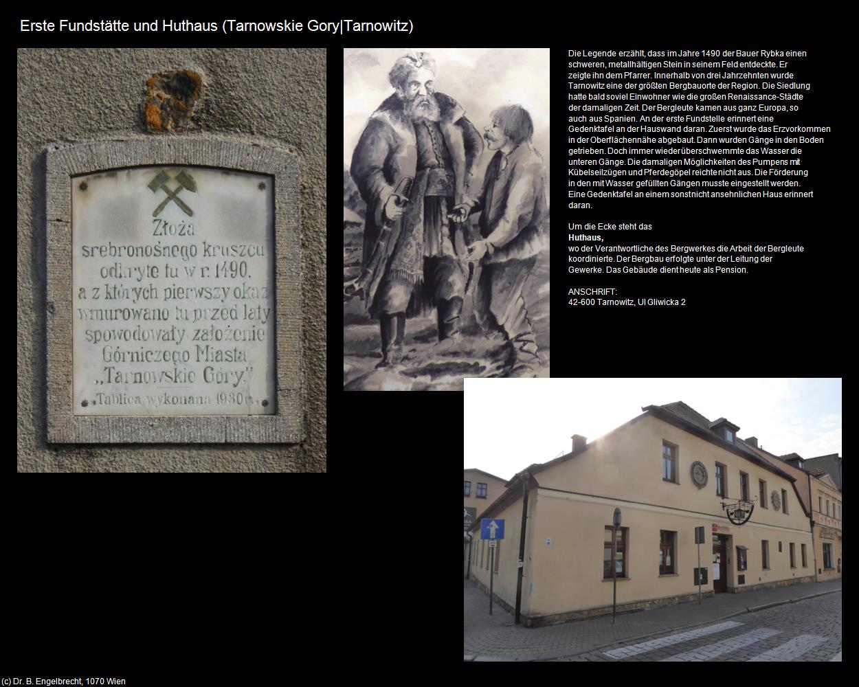 Erste Fundstätte und Huthaus (Tarnowskie Gory|Tarnowitz) in POLEN-Schlesien